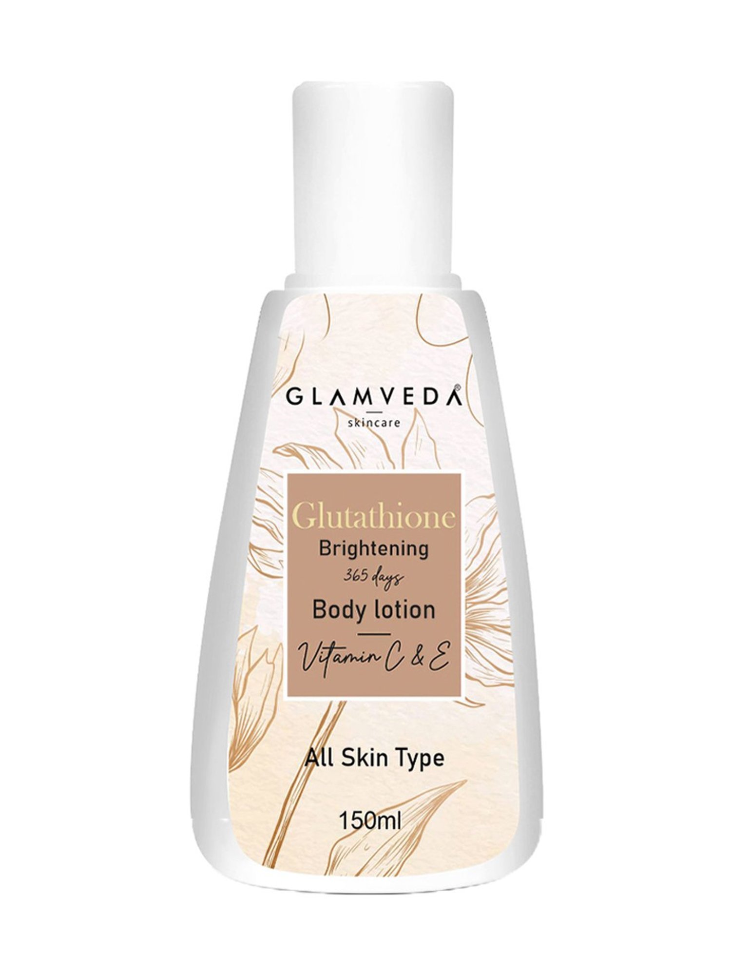 Glamveda Glutathione 365 Days Brightening Body Lotion with Vitamin C & E - 150 ml