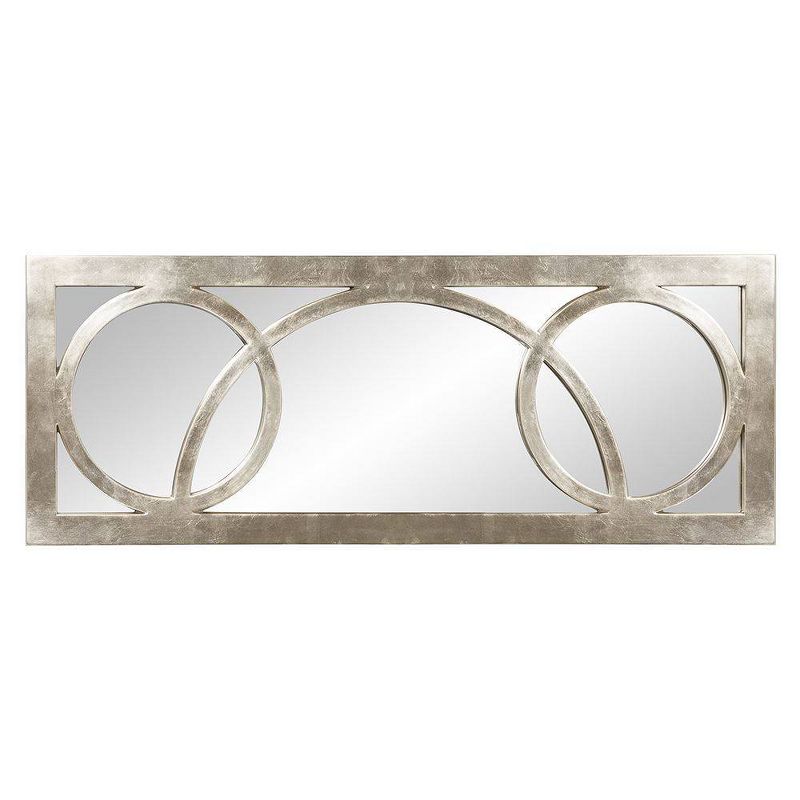Rectangle Dynasty Decorative Wall Mirror Silver - Howard Elliott