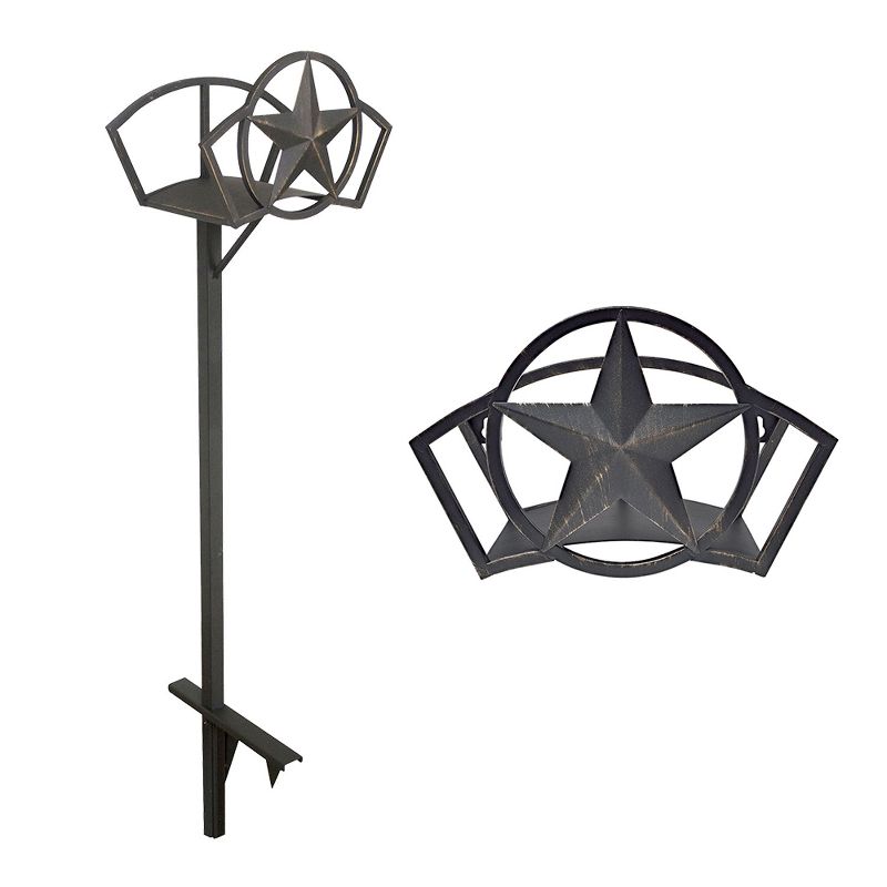 Liberty Garden Liberty Star Garden Hose Stand + Star Garden Hose Wall Storage