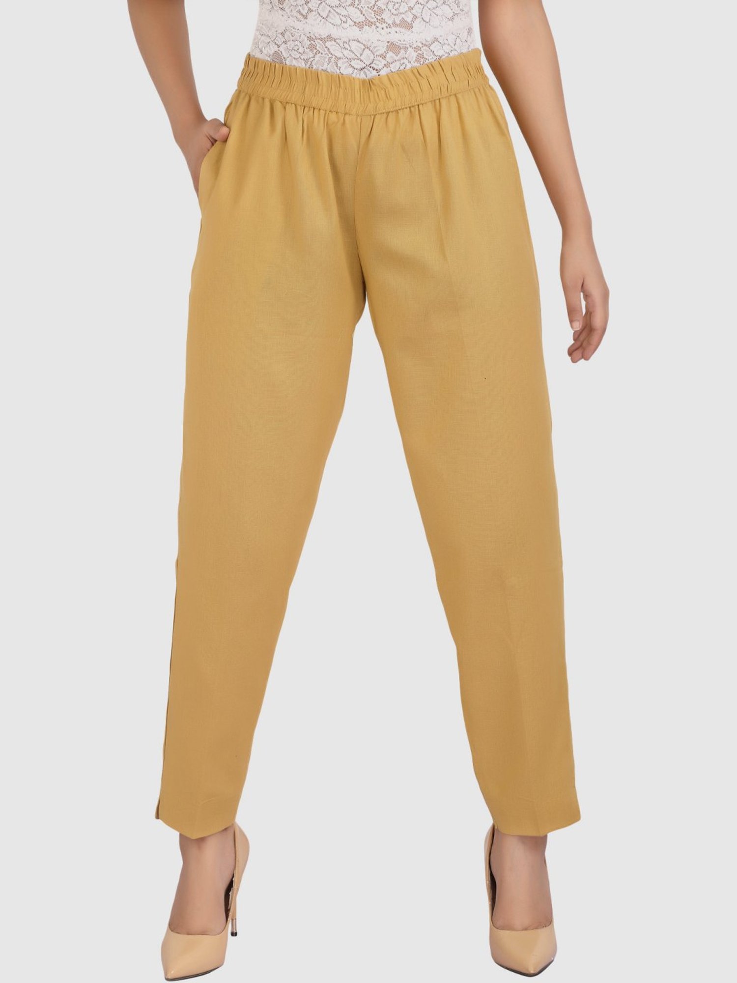 Cotton Culture Beige Cotton Pants