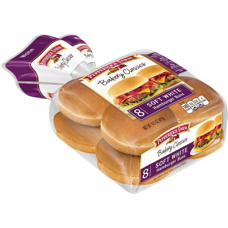 Pepperidge Farm Bakery Classics Soft White Hamburger Buns - 15oz/8ct