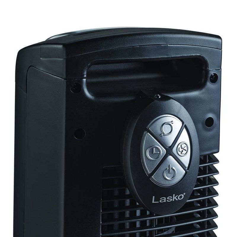 Lasko 2511 36 Inch 3-Speed Quiet Electric Programmable Widespread Oscillating Tower Fan with Remote and Touch-Control Timer for Home and Office, Black