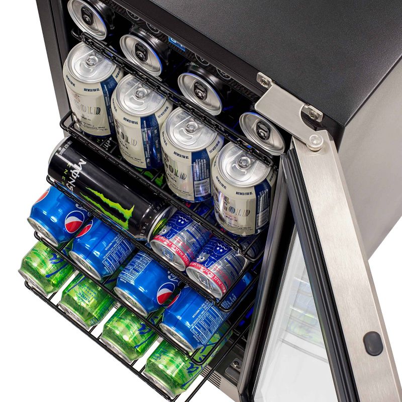 NewAir 96 Can Beverage Cooler - Stainless Steel ABR-960