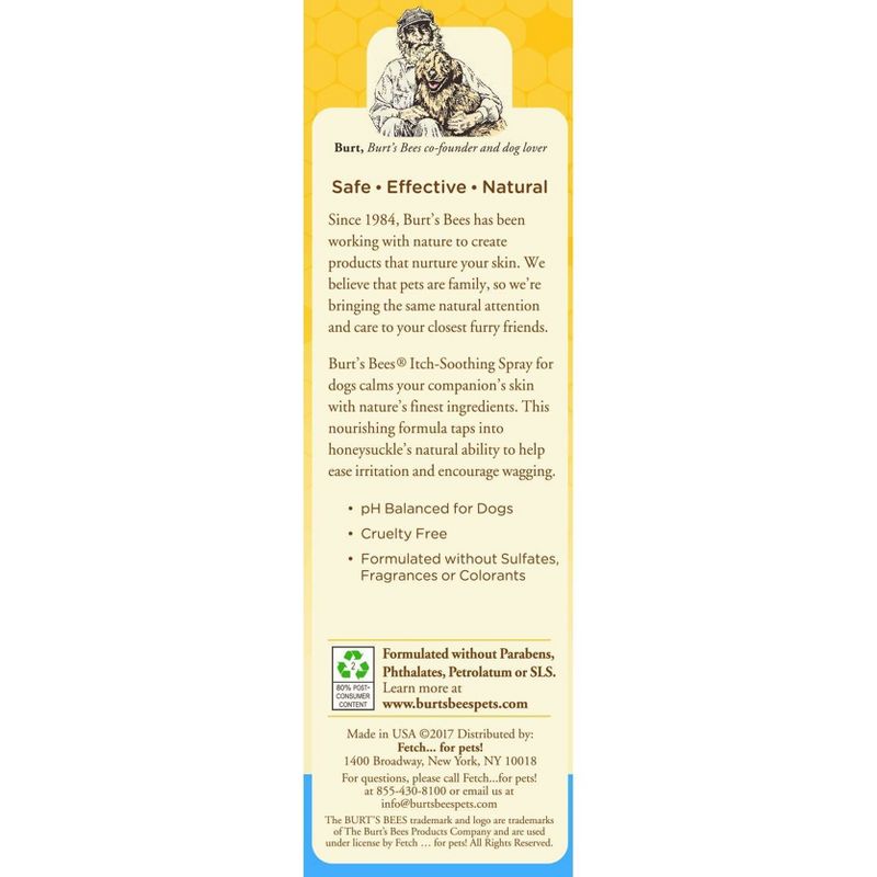 Burt's Bees Itch Soothing Pet Spray - 10oz
