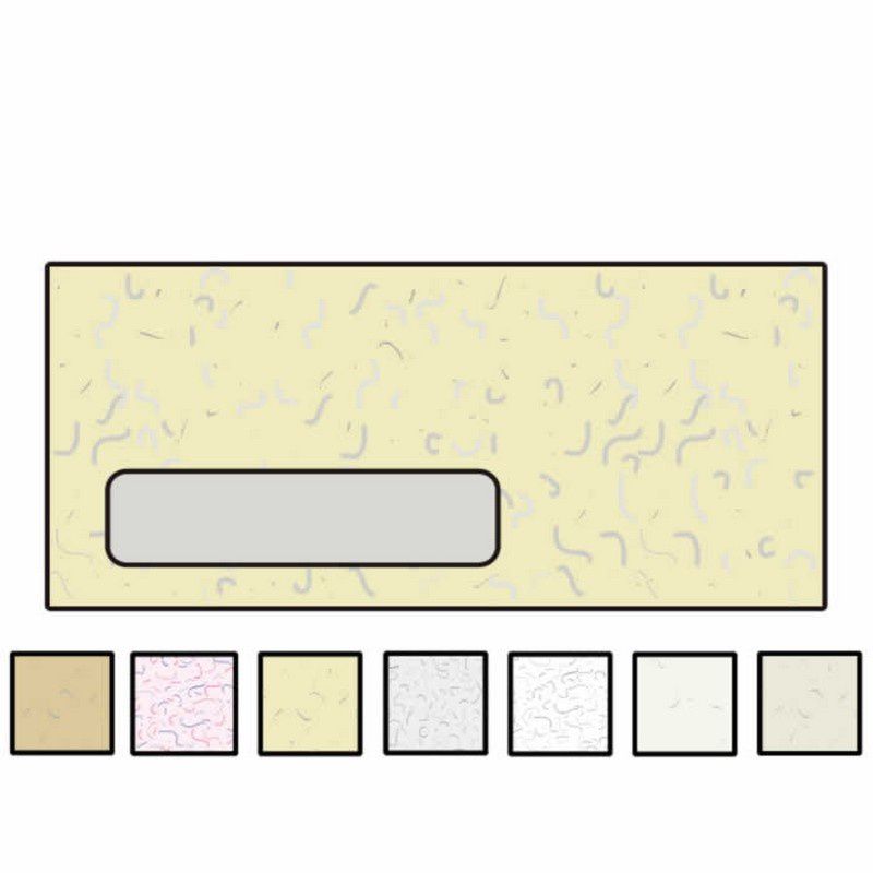 #10 Cellophane Window Envelopes, 4-1/8" x 9-1/2", 24#, Recycled, Fiber-Added, Acid Free, Sycamore Bark (Box of 500)
