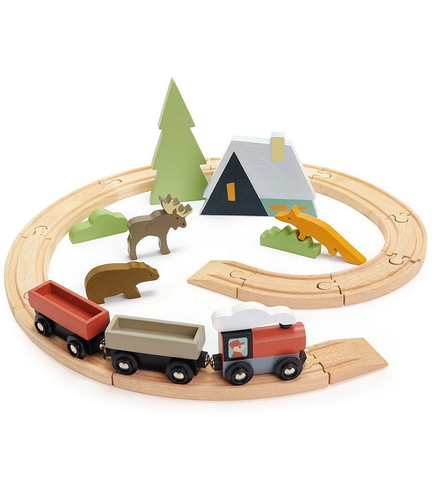 Tender Leaf Toys Treetops Wooden Train Set