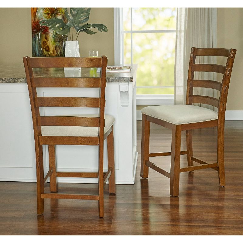 21.5" Marcus Counter Height Barstool Chestnut - Powell Company