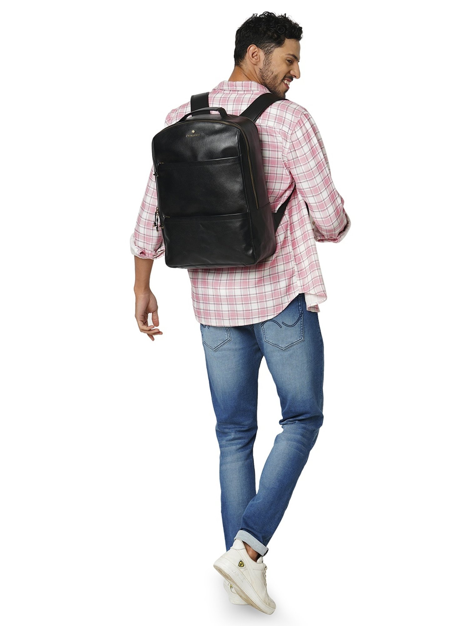 PERQUISITE DOMINO 30 Black Medium Backpack