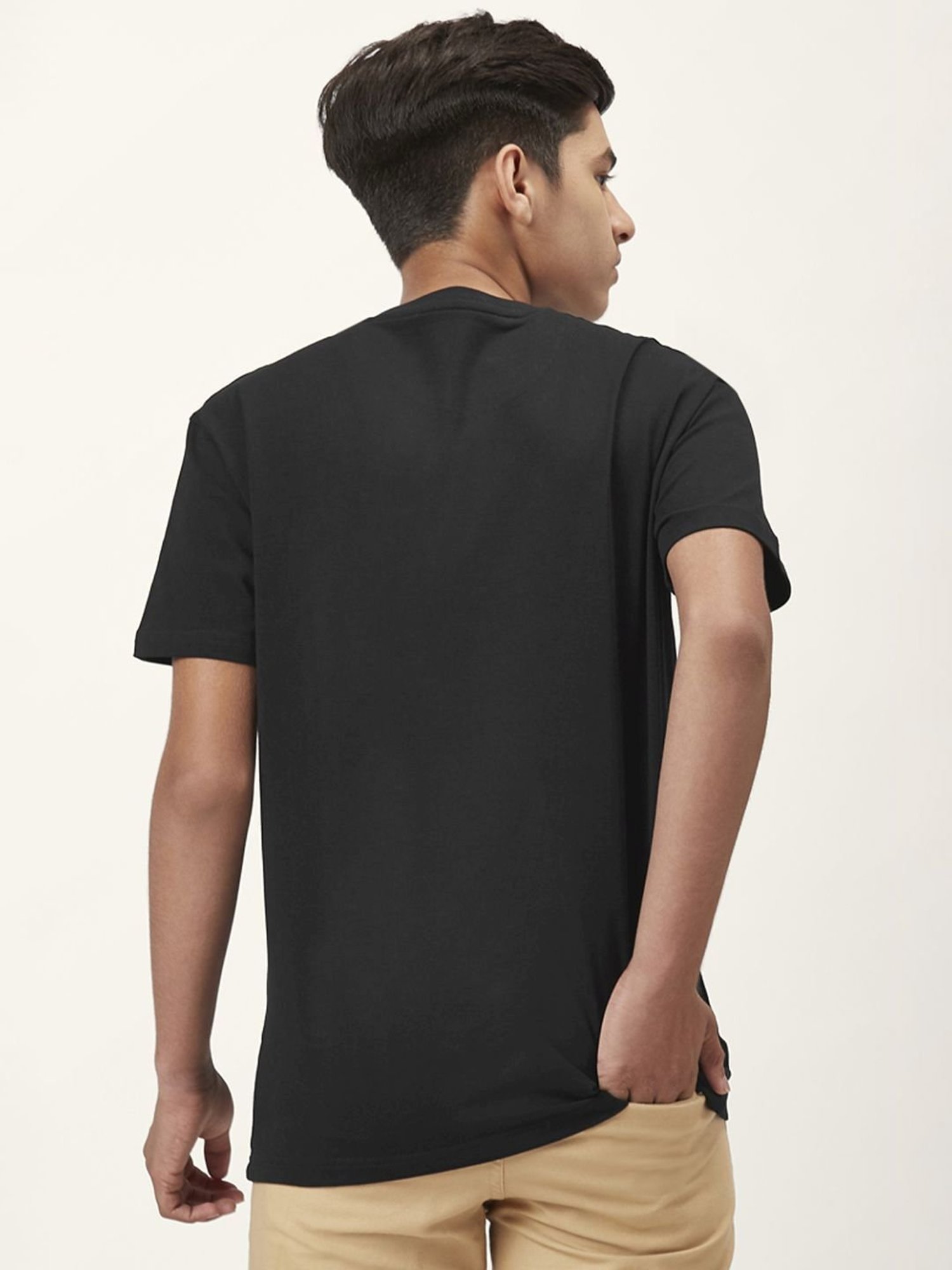 Coolsters by Pantaloons Kids Black Cotton Printed T-Shirt