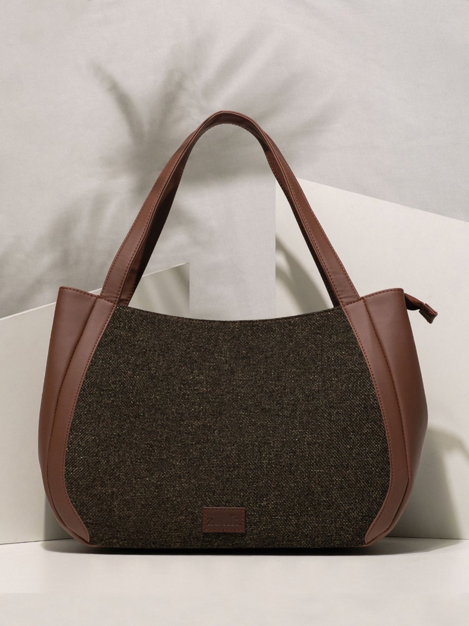 ZOUK Bristel Brown Printed Luna Shoulder Bag