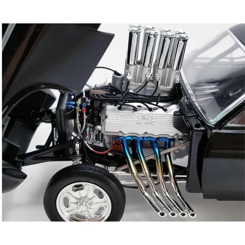 1969 Ford Mustang BOSS Gasser "Show Stopper" Triple Gloss Black Limited Edition to 396 pieces 1/18 Diecast Model Car by GMP