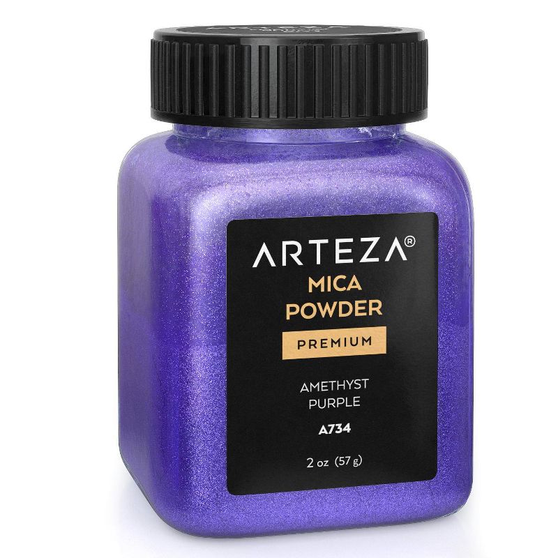 Arteza Mica Powder 57g, Single Color, Amethyst Purple  - A734 (ARTZ-3505)