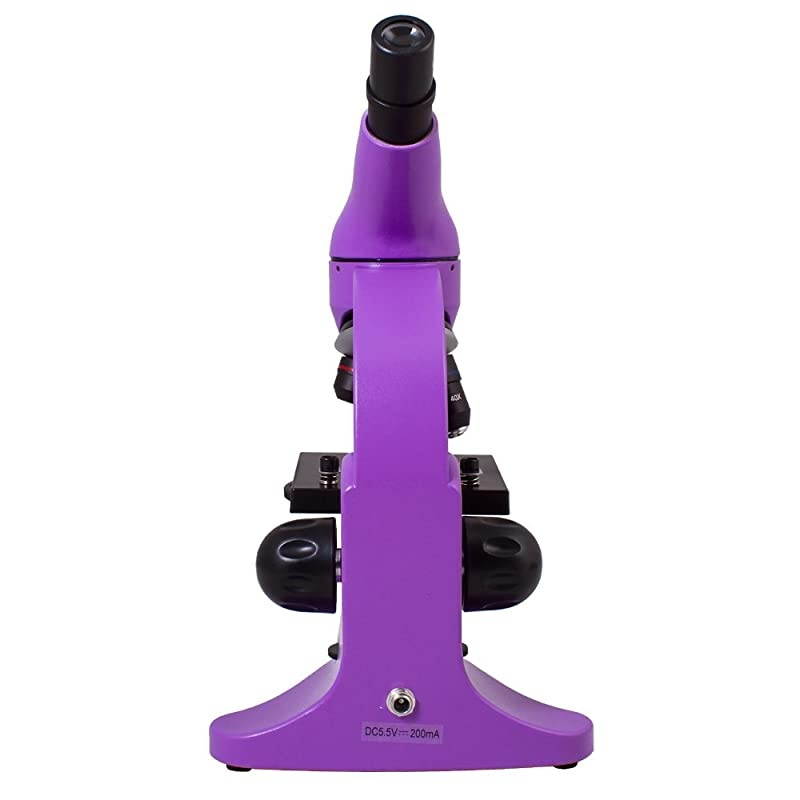 Rainbow 50L Amethyst Lightweight Student Microscope (40-800x) with Experiment Kit and Storage Case