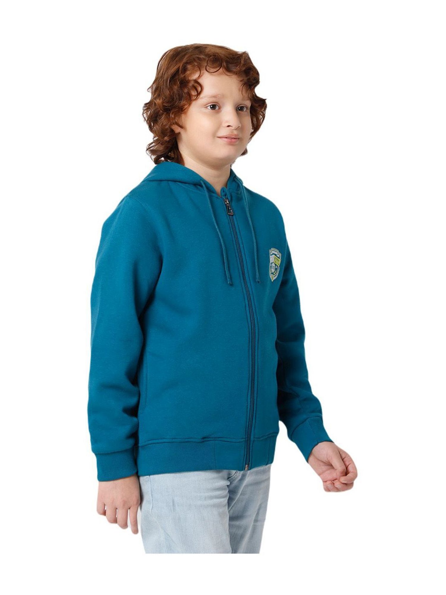 Proteens Kids Caribbean Blue Regular Fit Full Sleeves Jacket
