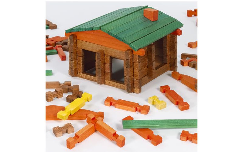 Chenille Kraft Deluxe Log Building Set