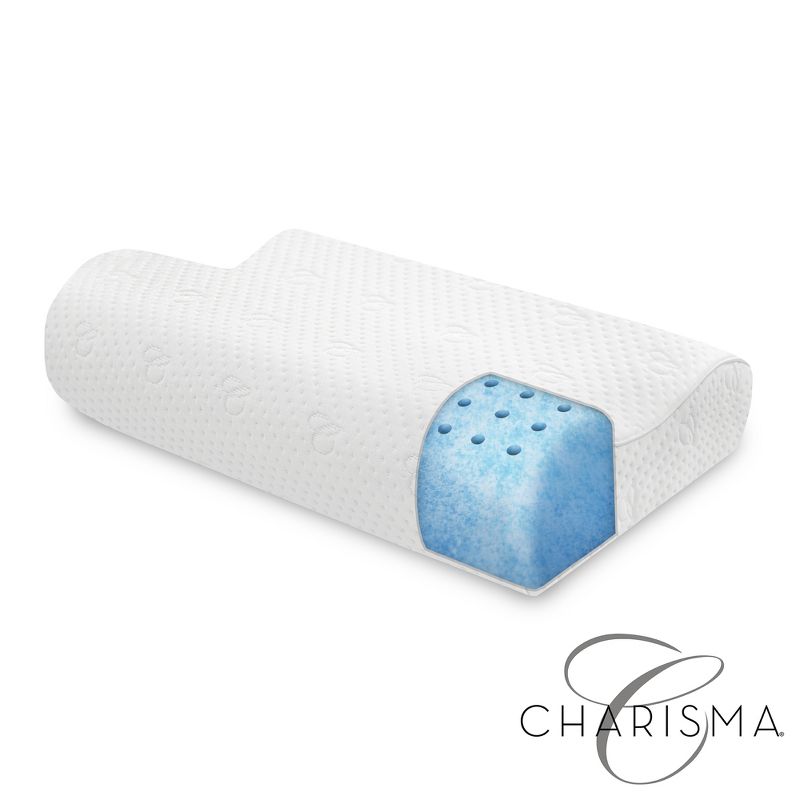 Charisma Luxury Contour Gel-Infused Oversized Memory Foam Pillow