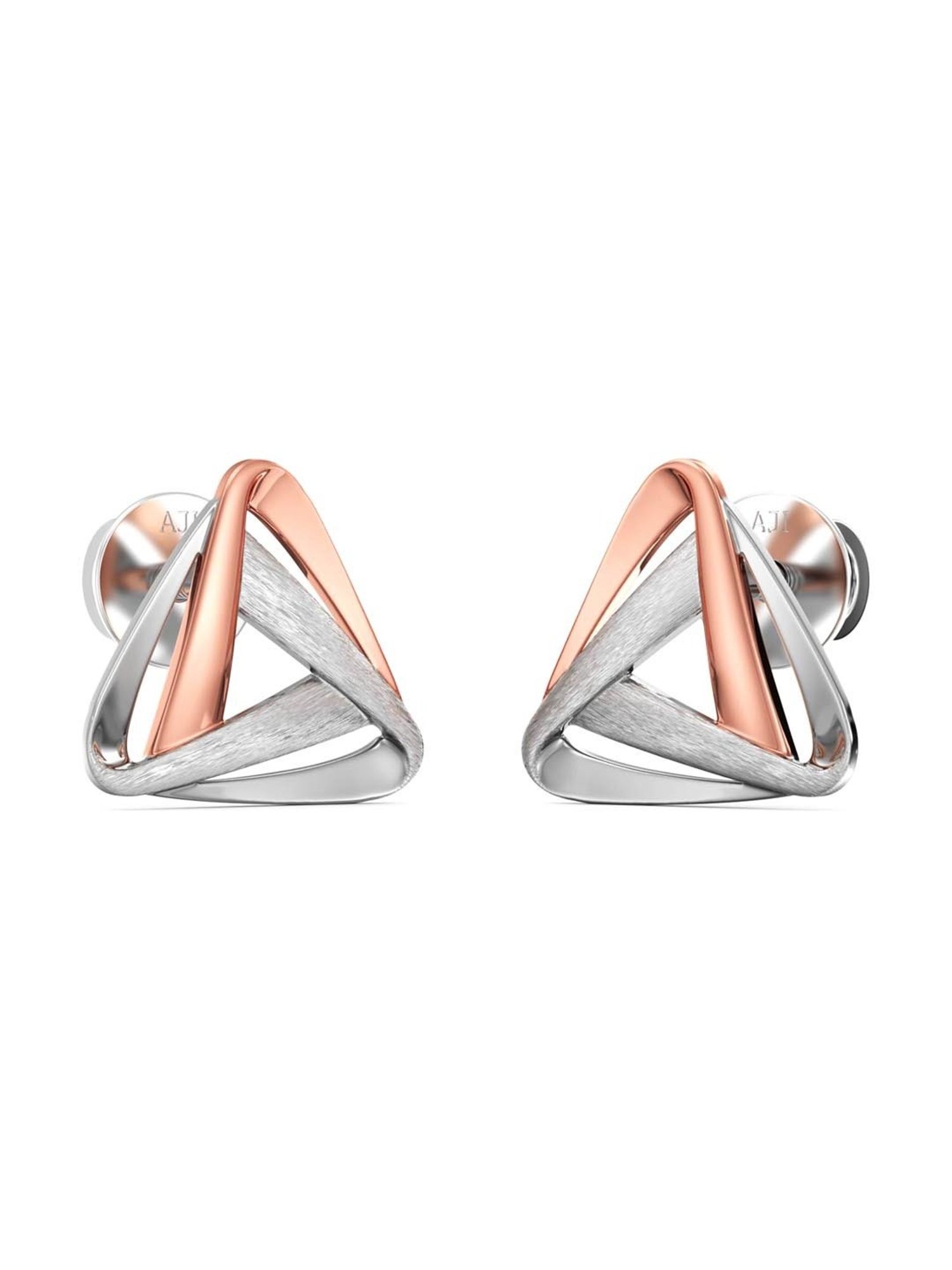 Joyalukkas 950 Platinum Bold Geometric Earrings