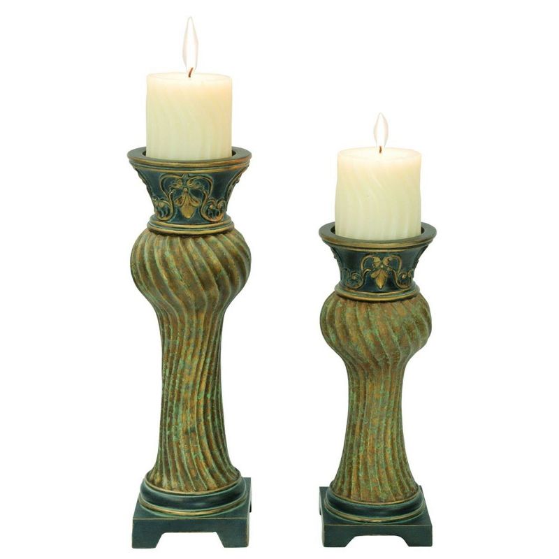 Ok Lighting 14"/11" Candleholder Set (Set Of 2)