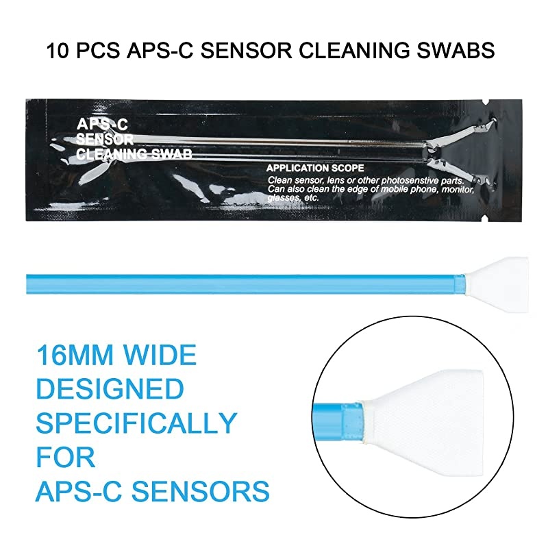 Deluxe Essentials DSLR Camera Cleaning Kit with 10 APSC Sensor Cleaning Fluid Rocket Air Blower Lens Pen Soft Brush 2x Small amp 2x Large Microfiber Cloths amp Carrying Case