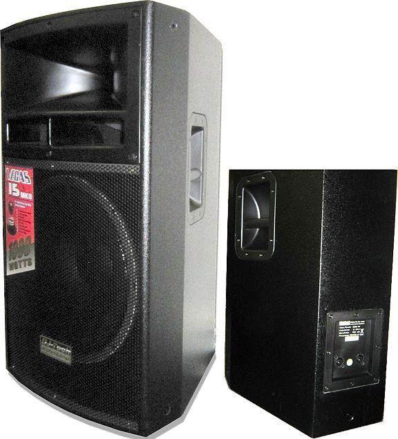 Passive 15-in two-way 500 watt professional speaker system