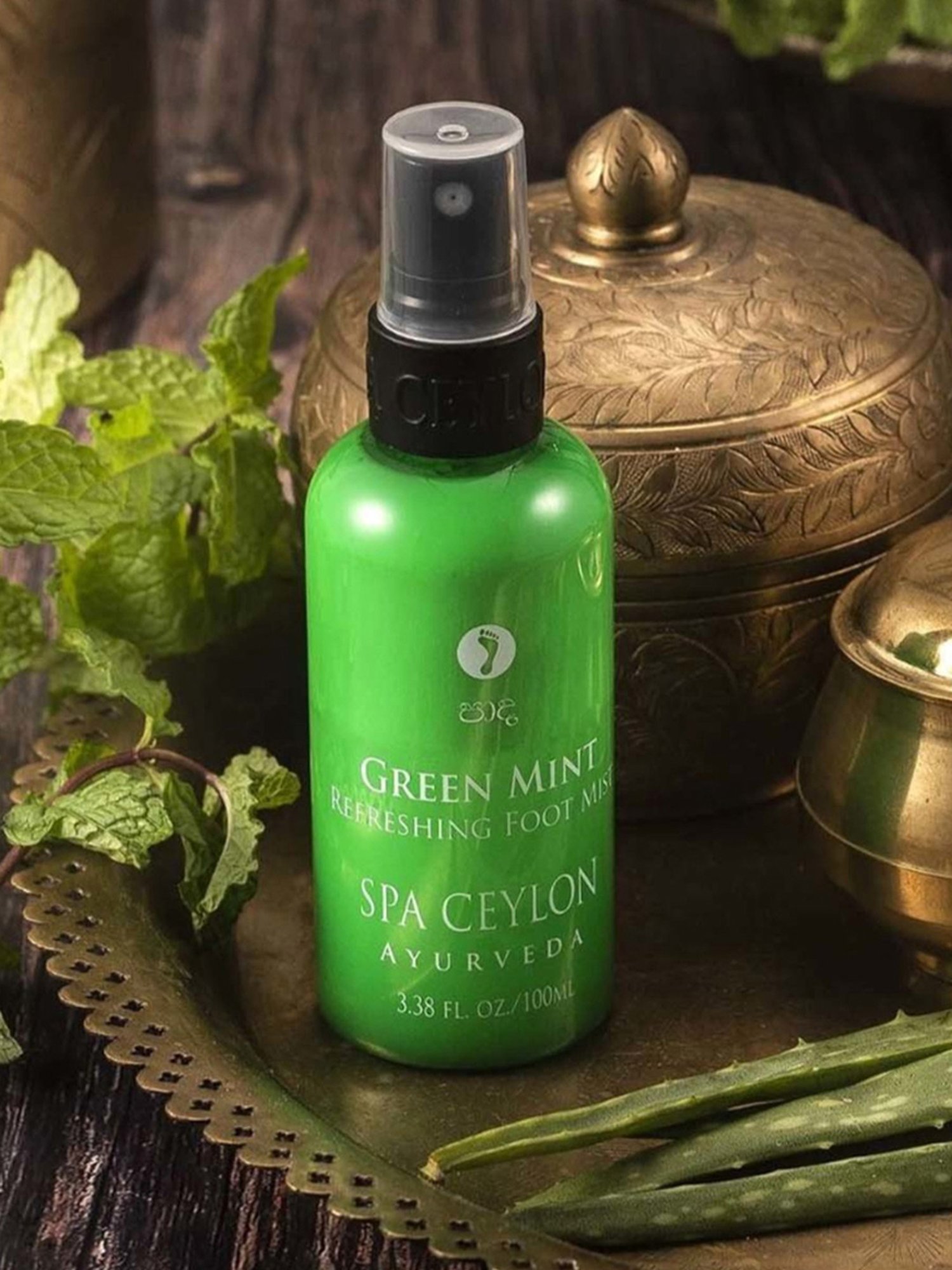 Spa Ceylon Ayurveda Wellness Green Mint Refreshing Foot Mist 100 ml