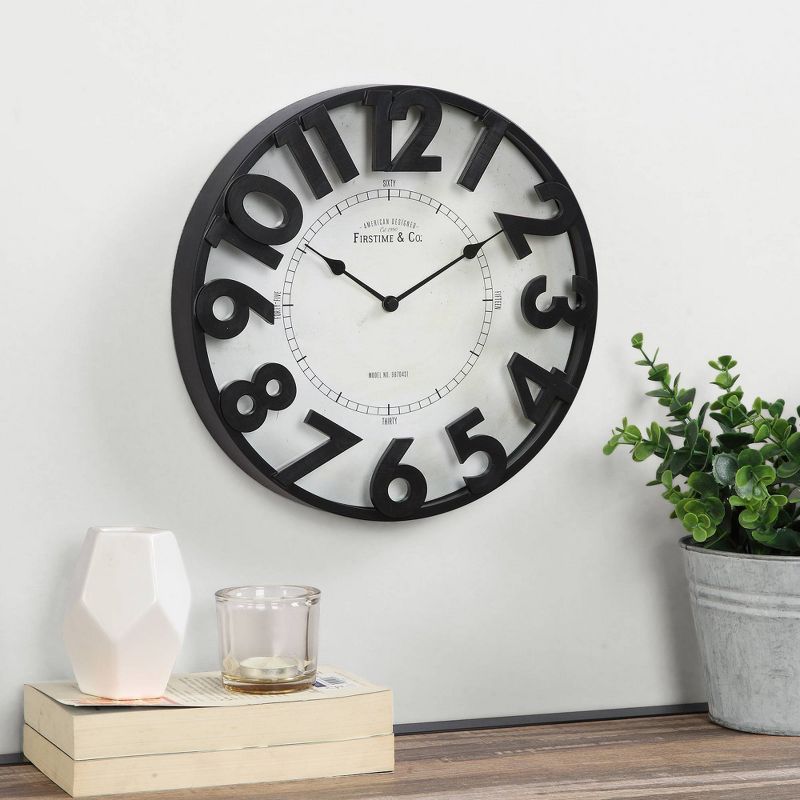 11" Manor Park Wall Clock Oil Rubbed Bronze - FirsTime