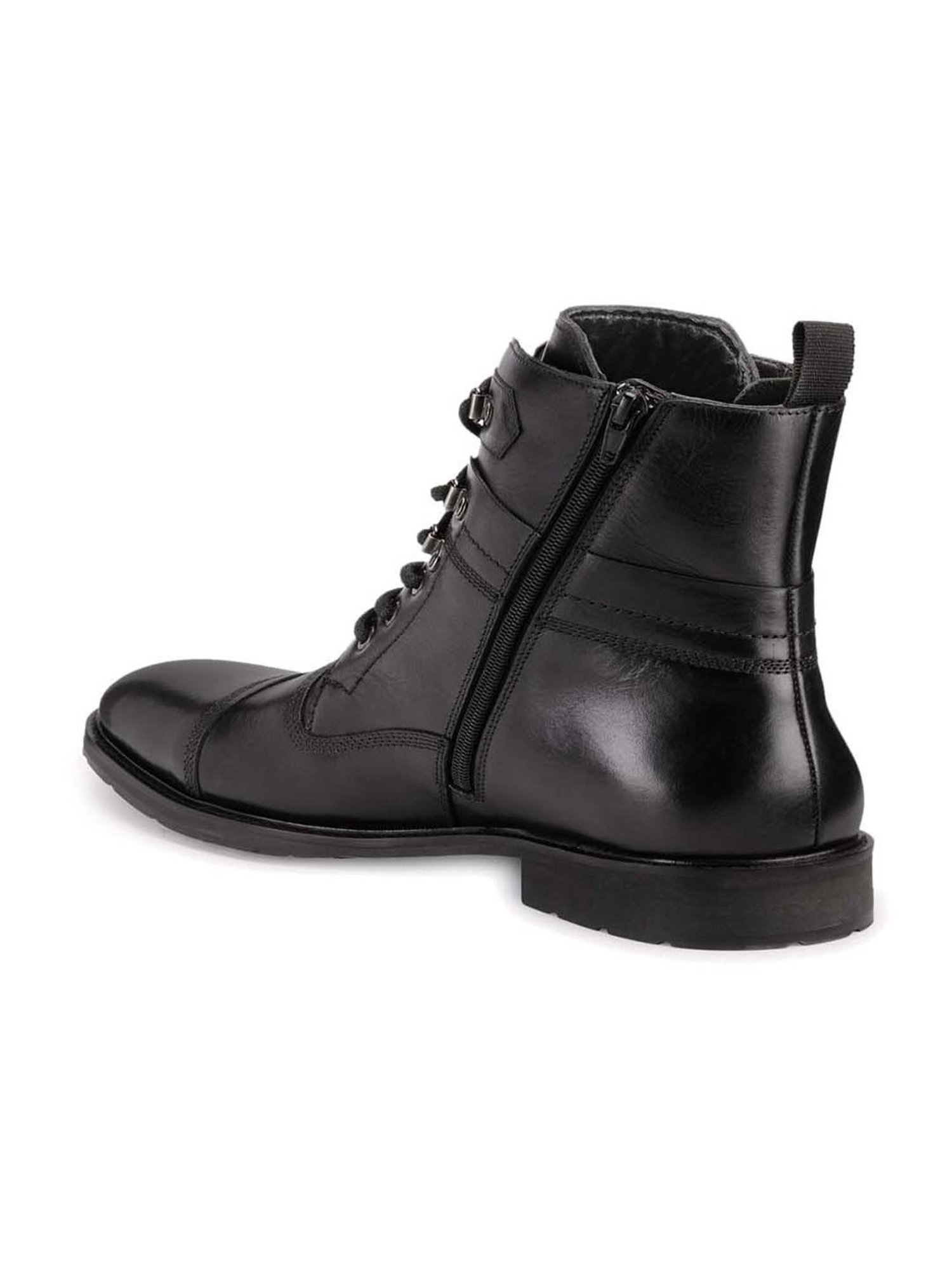 Teakwood Leathers Men's Black Derby Boots