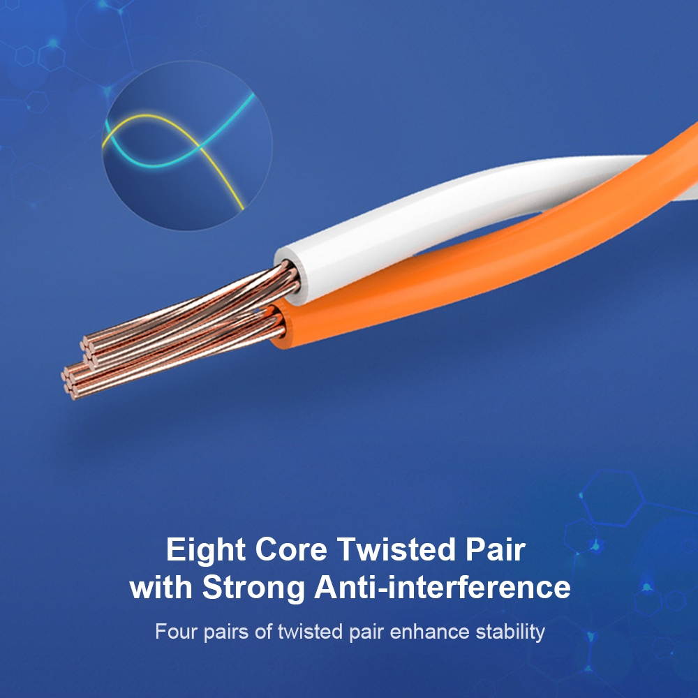 VENTION Cat 7 Ethernet Cable 10 Gigabit Fast Speed Flat Network Cable RJ45 LAN Cable for Home Business 3m/9.84ft