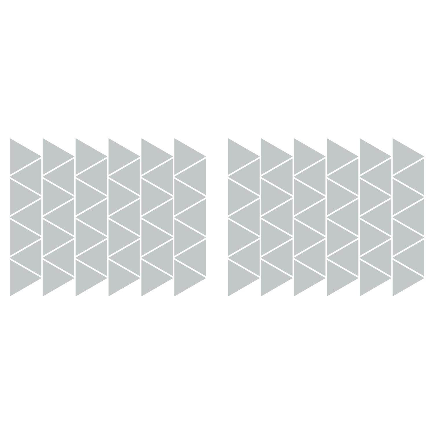 LiteMark 3.5 Inch White Triangle Decals - Pack of 30