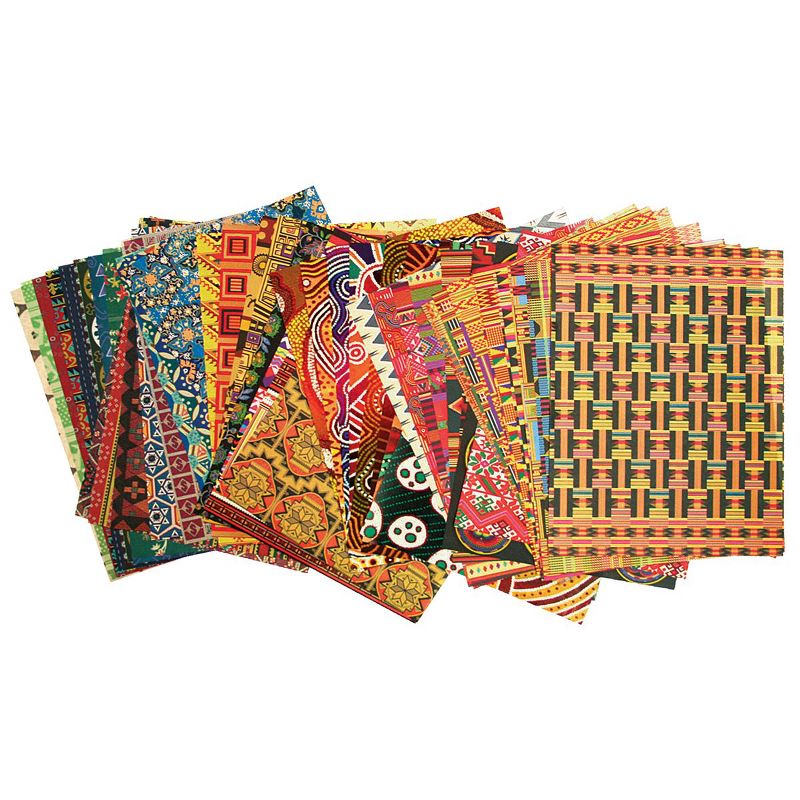 Roylco Around the World Assorted Design Textile Paper