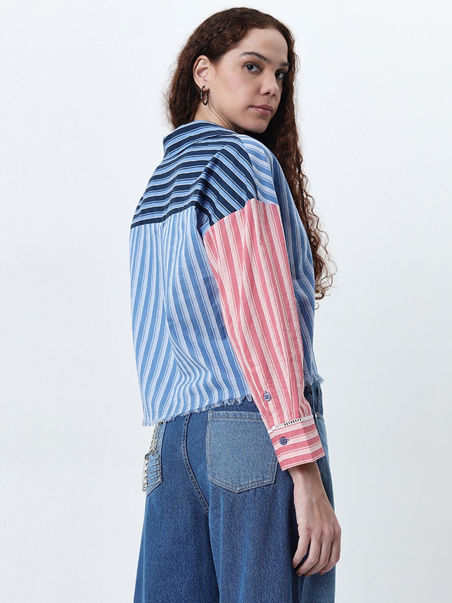 Annabelle by Pantaloons Black Polka Dots Shirt