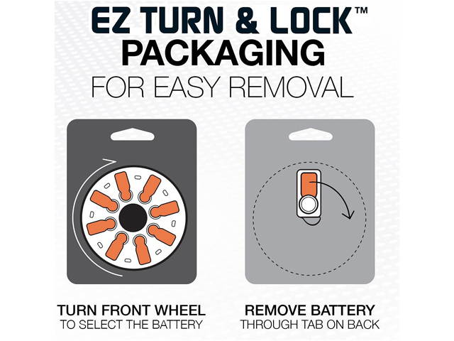Energizer AZ10 Zinc Air Hearing Aid Batteries, 16-Card