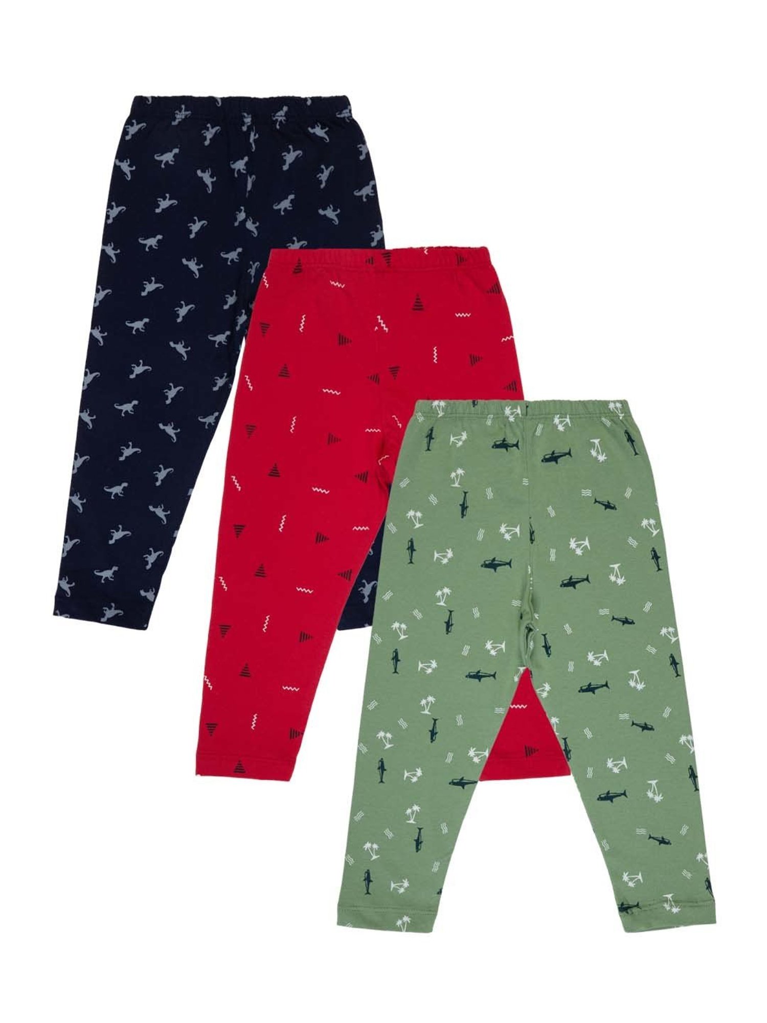 Bodycare Kids Multicolor Printed Pajamas (Pack of 3) - Assorted