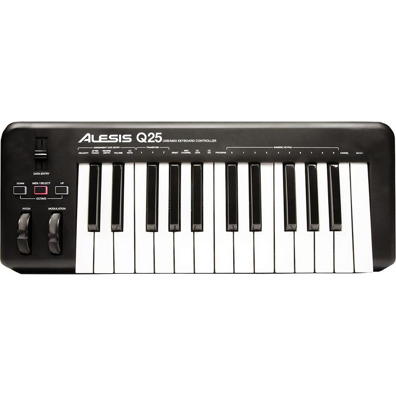 Alesis Q25 25-Key MIDI Keyboard Controller Packages Intermediate Recording Package