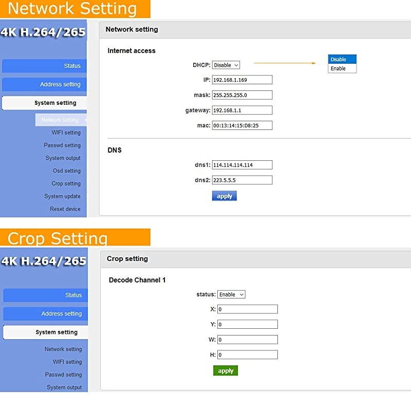 H.265 H.264 SDI HDMI VGA CVBS IP Video Streaming Decoder HD IPTV Decoder for Decoding Video Encoder and IP Camera, RTMP M3U8 HTTP RTSP UDP SRT to SDI HDMI VGA CVBS