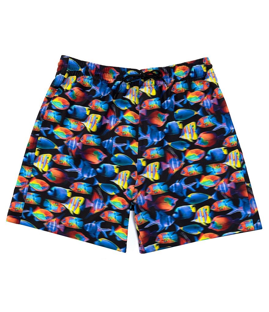 Polo Ralph Lauren Traveler Solid Blue 5 3/4#double; Inseam Swim Trunks