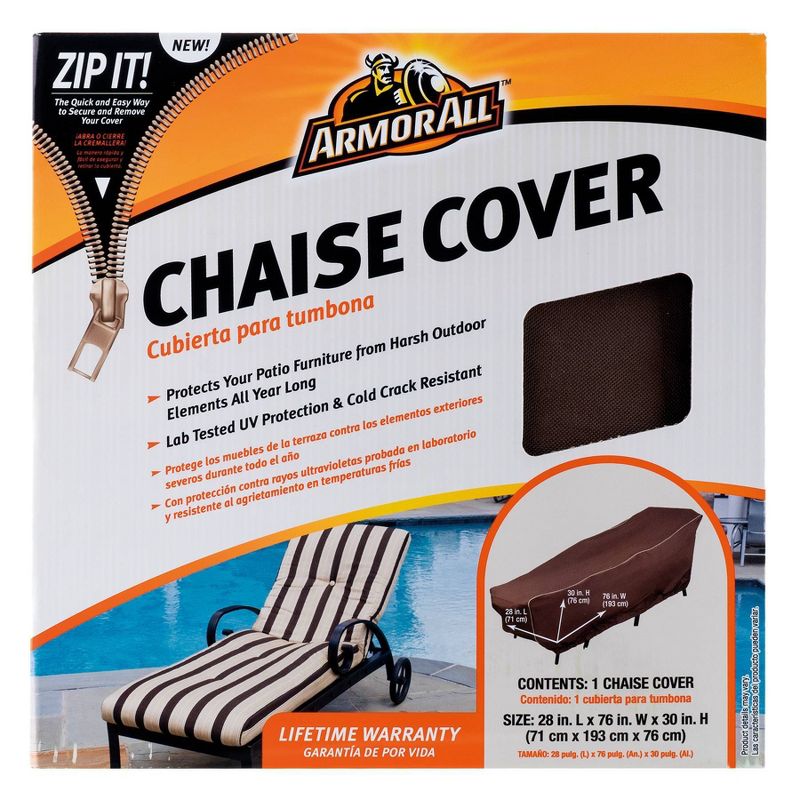 Armor All Chaise Cover 28" x 76" x 30"