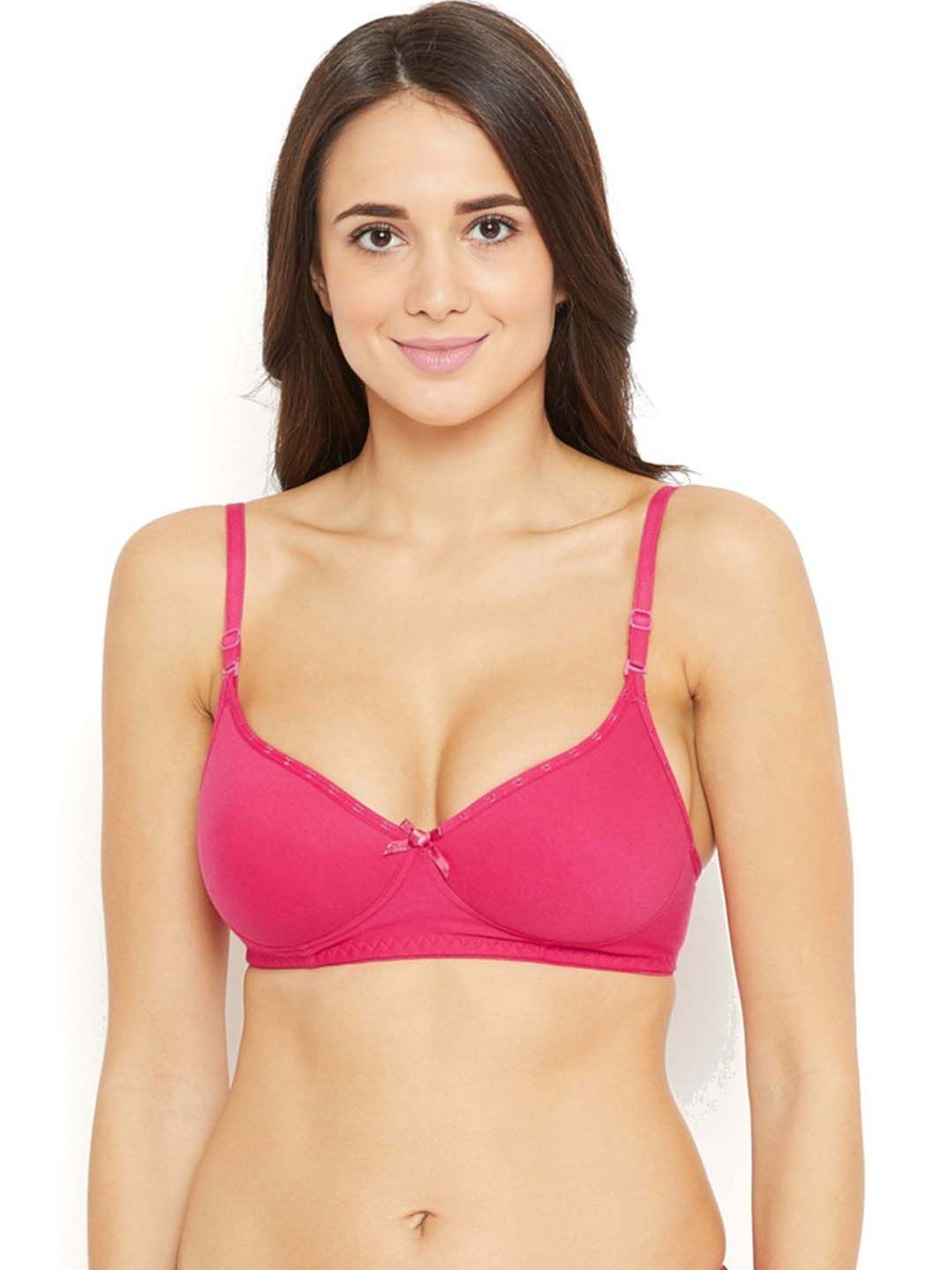 N-Gal Maroon & Pink Everyday Bras - Pack Of 2