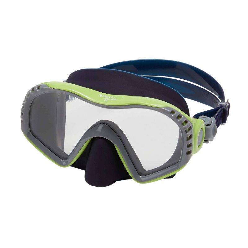 Speedo Junior Windward Swim Mask - Lime/Clear
