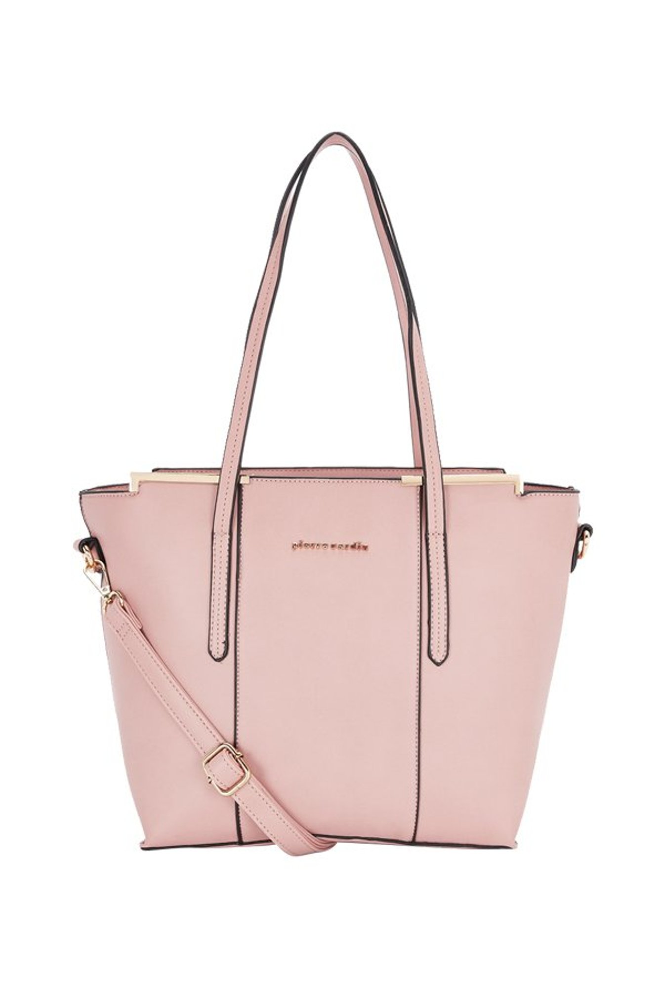 Pierre Cardin Pink Solid Tote Handbag