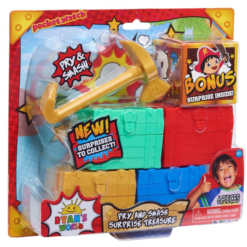 Ryan's World Pry and Smash Surprise Treasure - 6pc