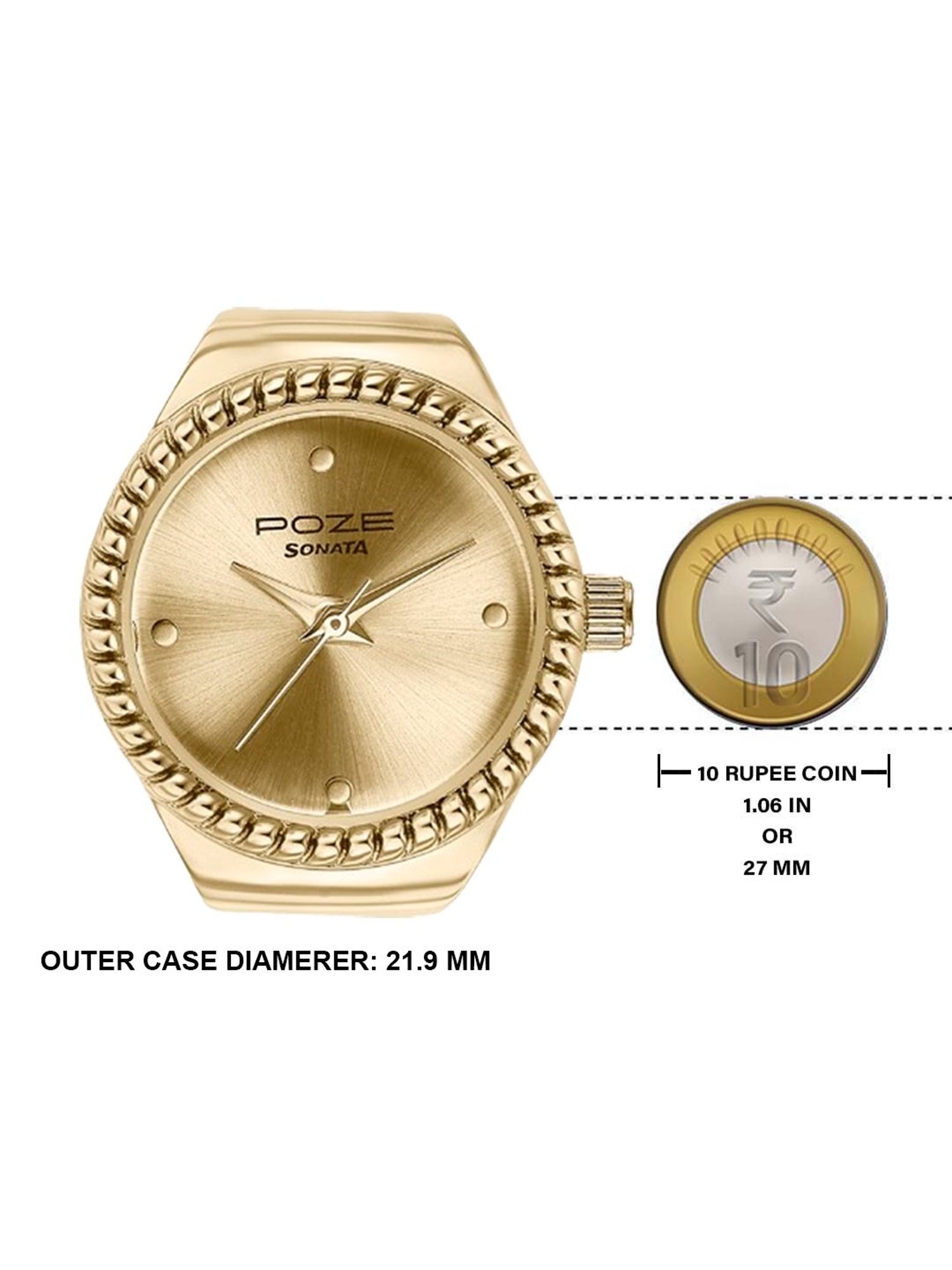 Sonata Poze 3.0 SP80082YM01W Analog Watch for Women