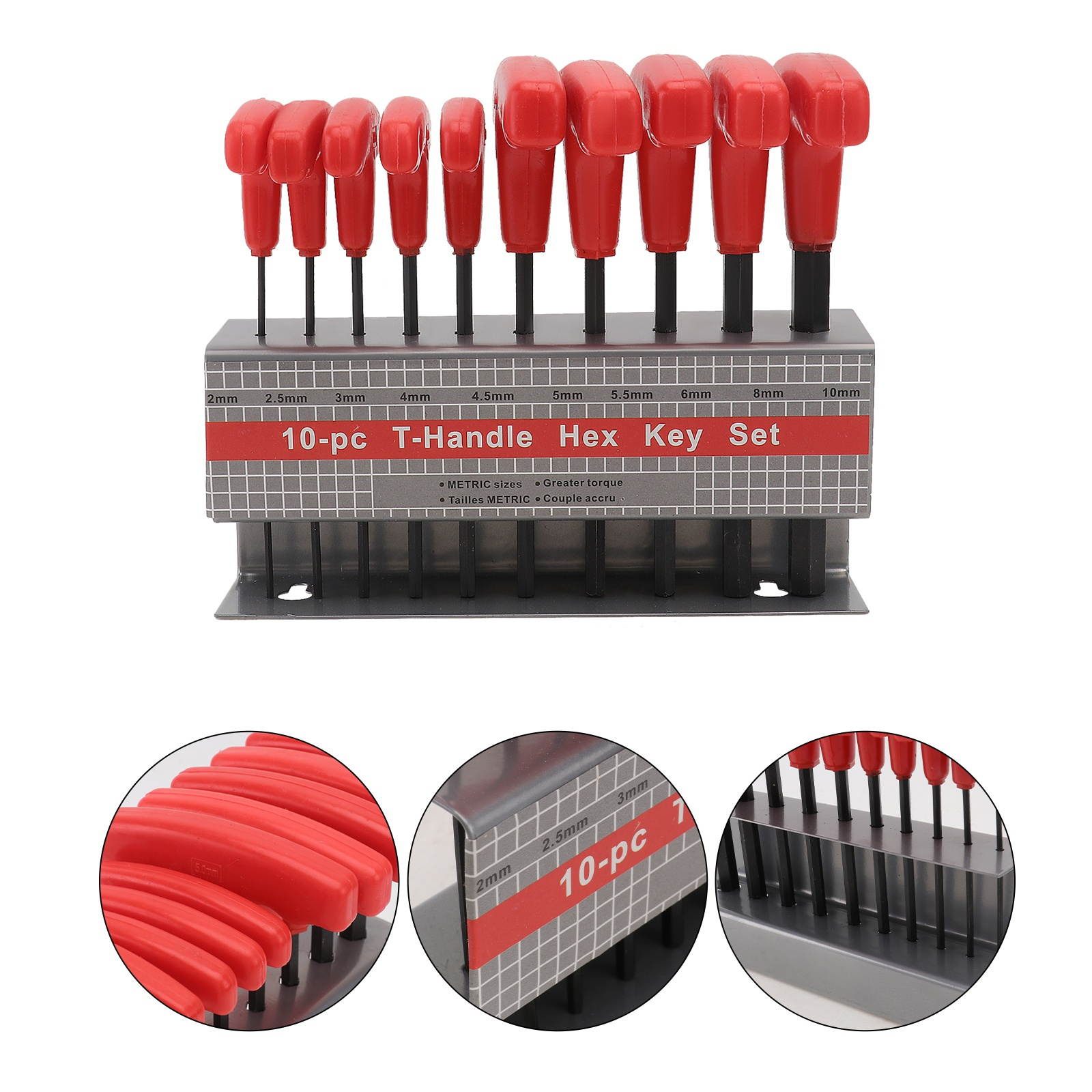 1 Set Hex Wrench Fine Durable Good Useful Hex Spanner Hand Tools T-Type Hex Wrench T-handle Hex Key Set