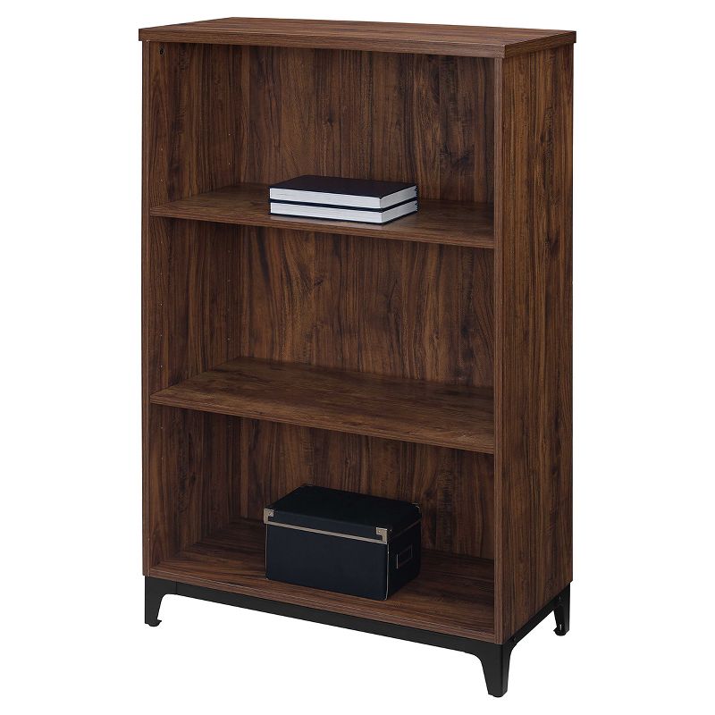 48" Lindsey 3 Shelf Bookshelf Antique Walnut - Whalen