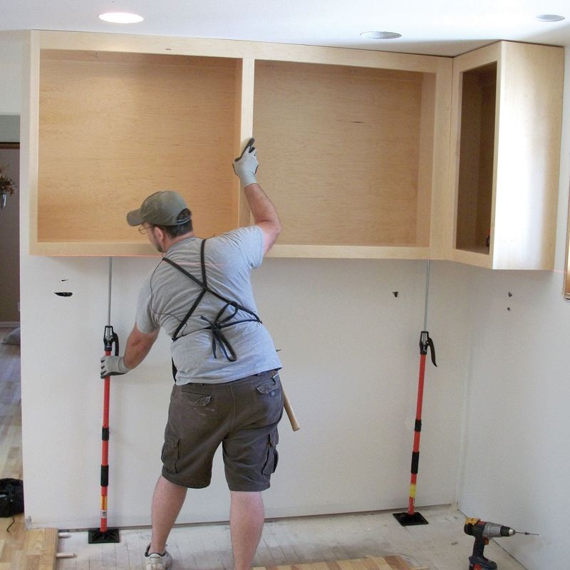 FastCap Mid Sized Upper Hand Upper Cabinet Adjustable 60 Inch Extendable Base Lift Support System with 150 Pound Lifting Capacity