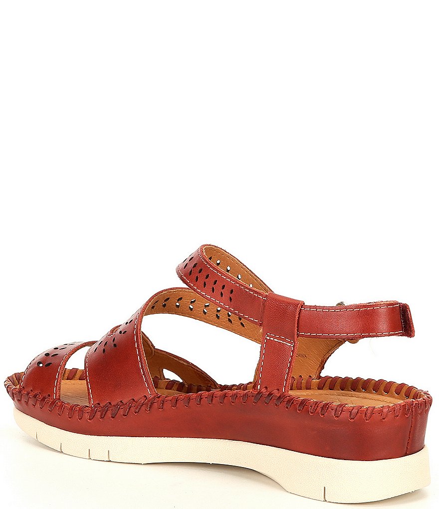 Pikolinos Altea Lazer Cut Banded Wedge Sandals