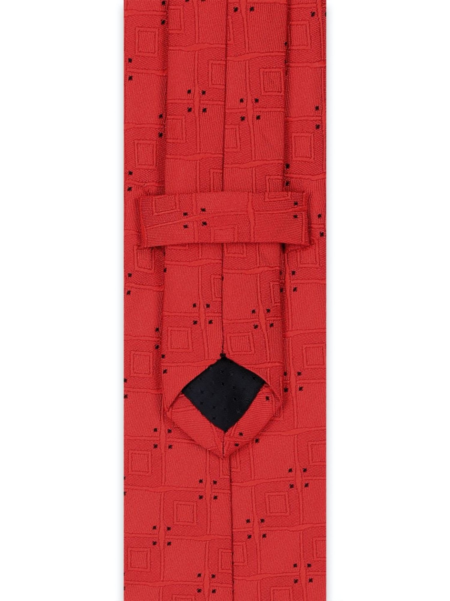 Peter England Red Textured Tie