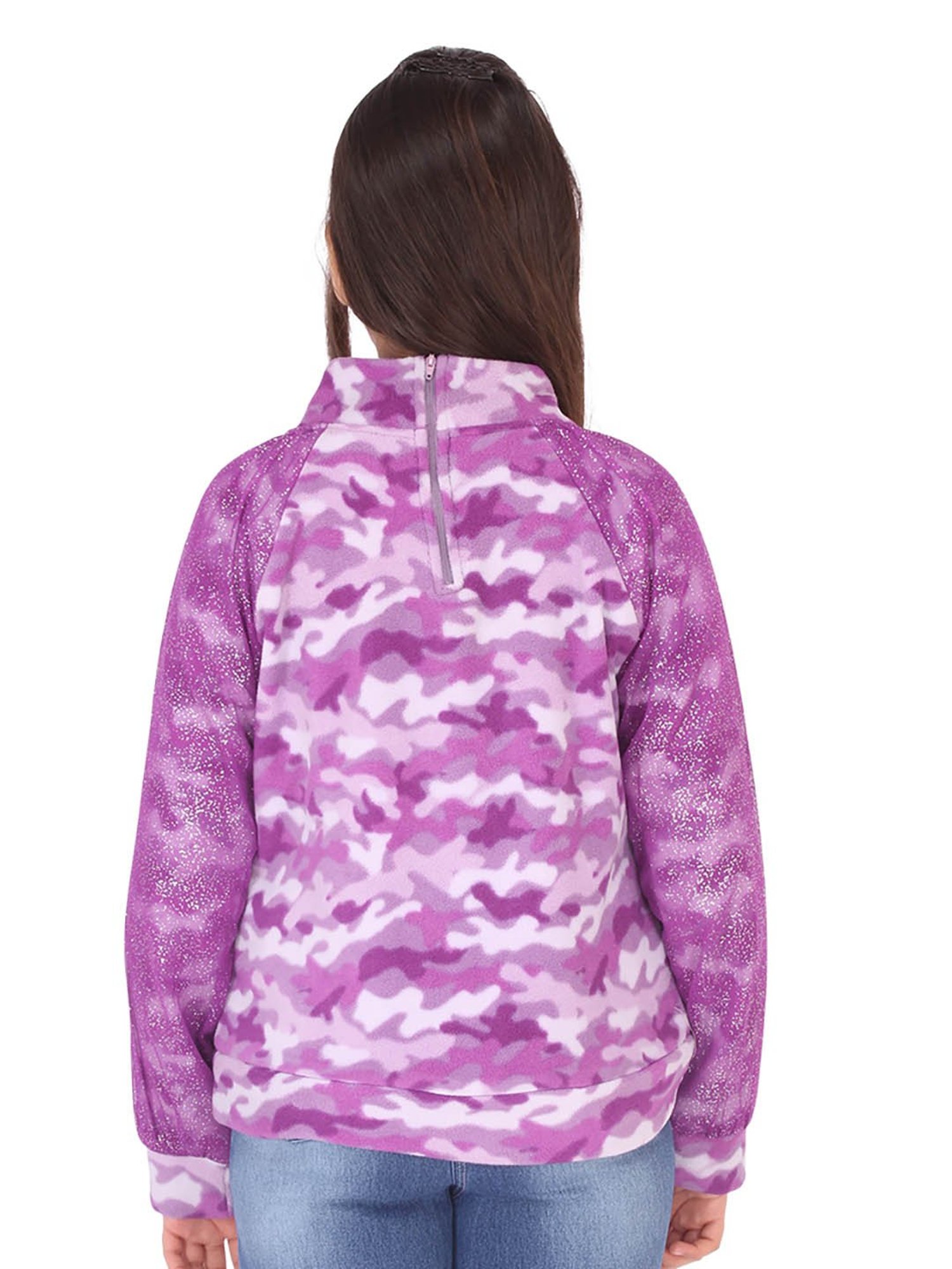 Cutecumber Kids Purple Printed Sweatshirt