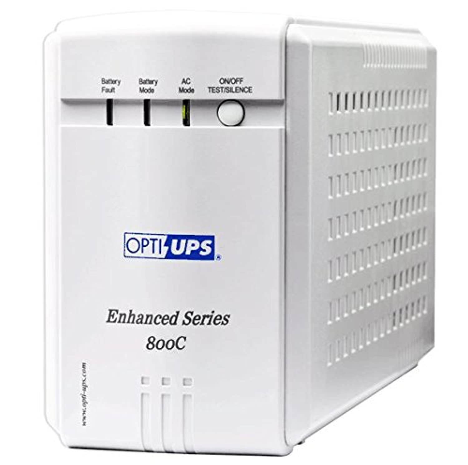 OPTI-UPS ES800C Enhanced Series 6-Outlet Line Interactive Uninterruptible Power Supply (480W, 800VA) (ES800C)