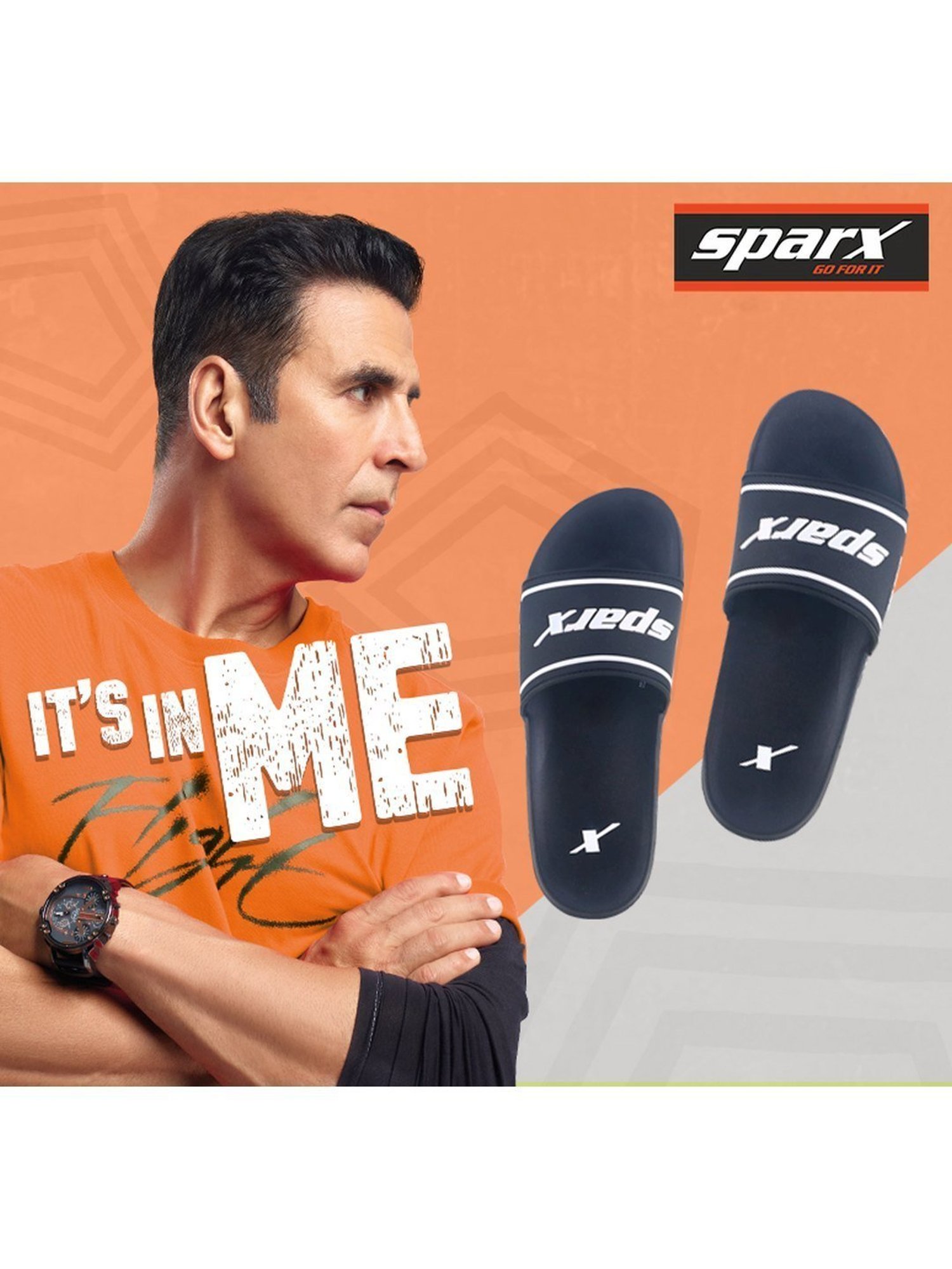 Sparx Men's Black Slides